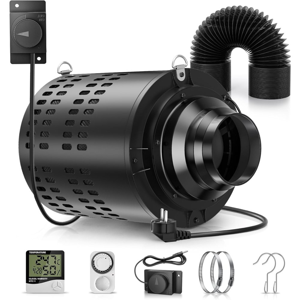 110mm/4.3Inch Afzuigventilator - Carbon Filter Inline recensie en prijs
